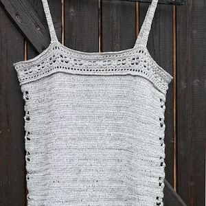 CROCHET PATTERN: summer camisole, Lucioles top, instructions in 6 sizes image 10