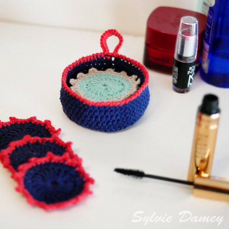 CROCHET PATTERN Reusable Makeup Pads and Storage Basket for - Etsy