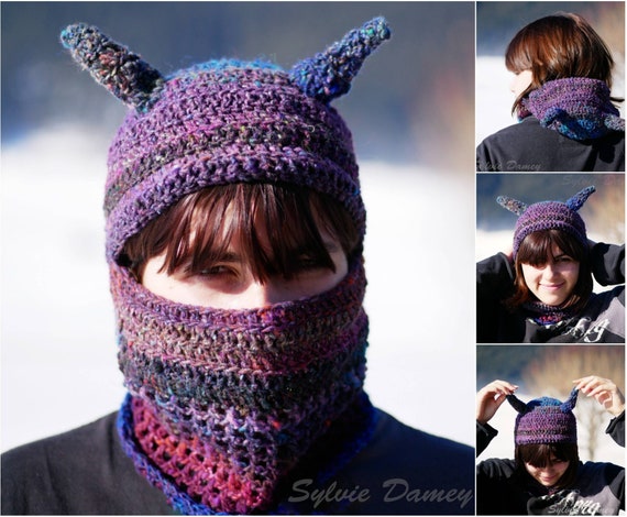 CROCHET Balaclava PATTERN jumi Hood 