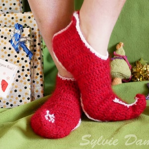 CROCHET PATTERN, Elf Slippers for the Whole Family, Toddler to Adults ...
