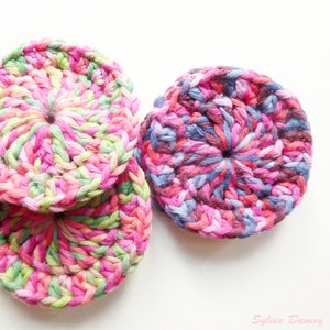 CROCHET PATTERN, Reusable Makeup Pads and Storage Basket, for a Zero ...