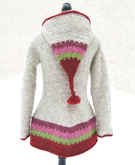 PATRON CROCHET Loup veste à capuche Tutoriel pour | Etsy Patron crochet pour manteau femme à capuche open spaces