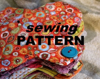 SEWING PATTERN - Cloth menstrual pads - easy sewing tutorial  to make your own reusable sanitary pads in PDF format
