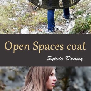 Open Spaces coat Crochet pattern PDF to make a women's coat with optionnal long hood Sizes XS to XL image 10