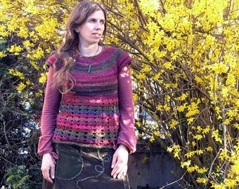 CROCHET top / vest PATTERN for woman, pdf tutorial