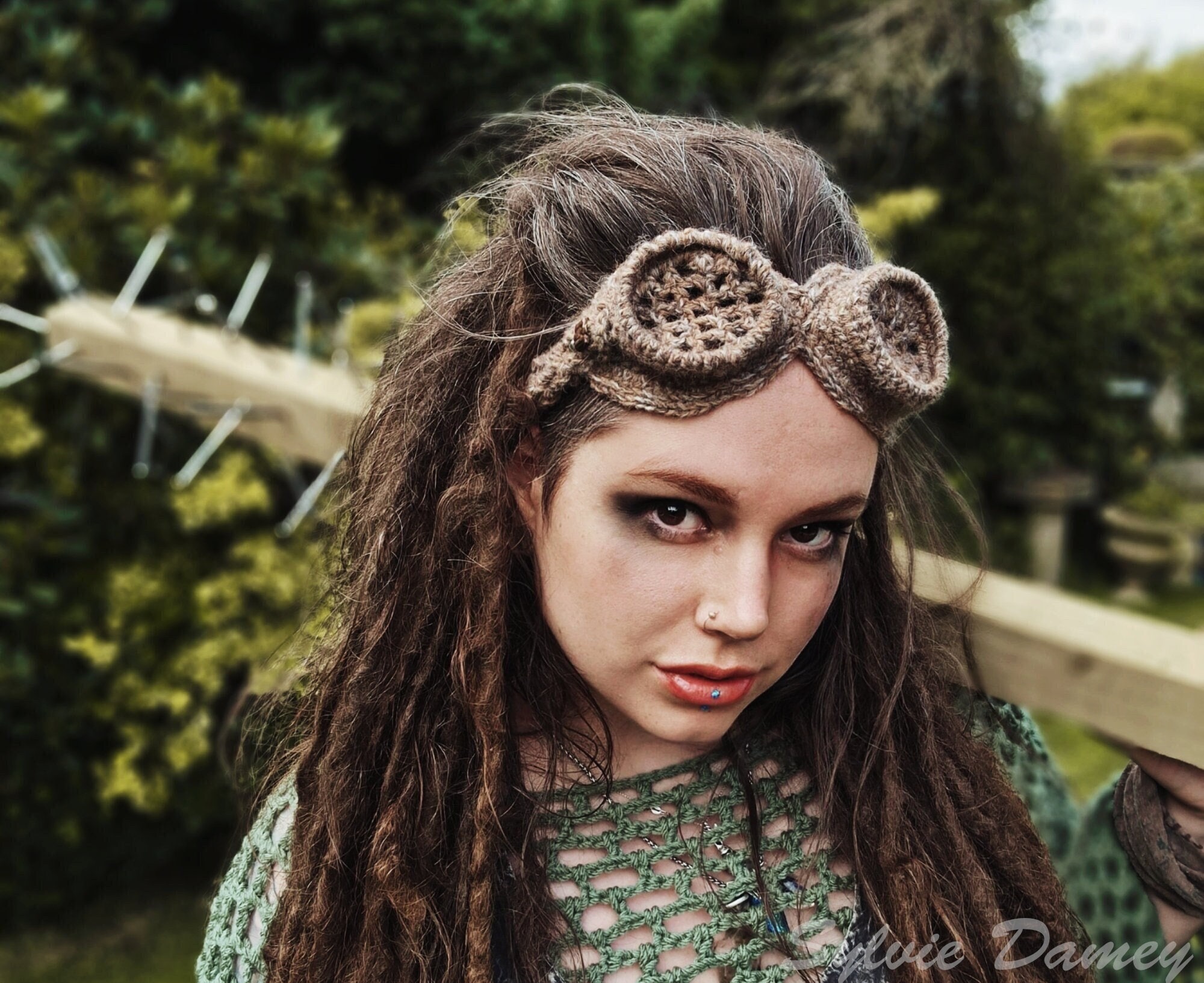アール(ᵔᴥᵔ)　レディース　GB S CROCHET Post Apocalyptic Goggles PATTERN, Wastelander Scavenger
