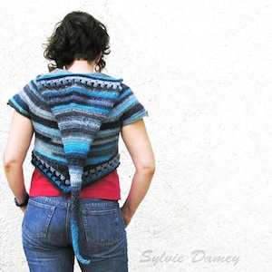 CROCHET pixie top PATTERN - Bertille hooded bolero - pdf crochet tutorial  to make summer festival cropped elfin hoodie - Size Xs to XL