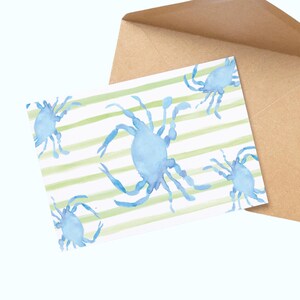 SHELLABRATE ! carte crabe | Carte de voeux aquarelle | Carte de joyeux anniversaire | Carte peinte à la main | de célébration | Carte côtière