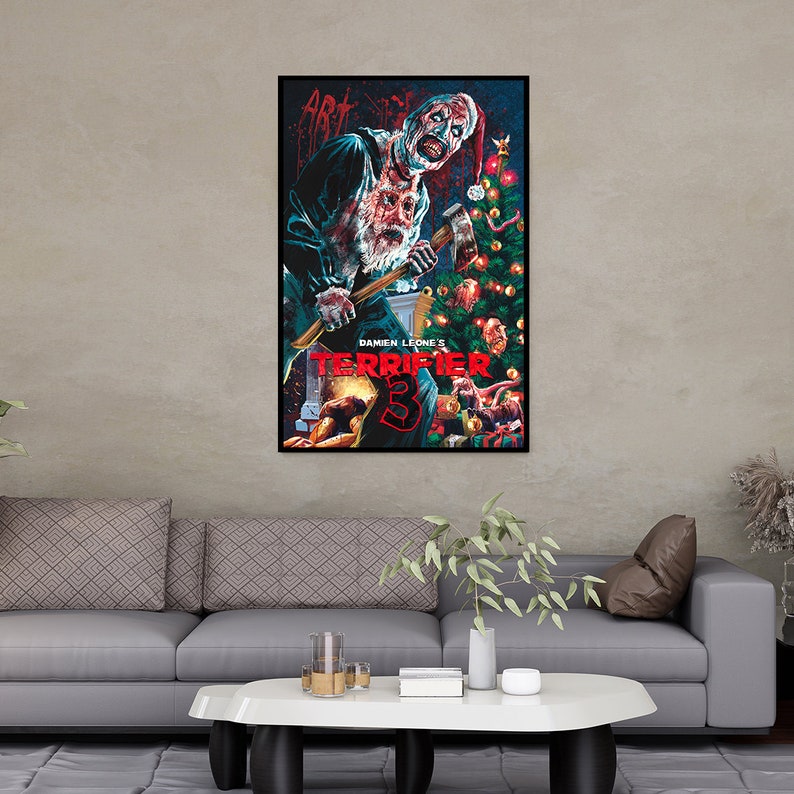 Terrifier 3 Movie Poster - 11x17 Inches - Art The Clown Horror Art (Reproduction)