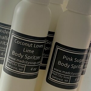 Dry Oil Body Spray Mist Custom Scented 4 oz. Vegan Body Oil. Pick your own scent. image 4