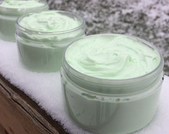 Pistachio Macaron Shower Parfait Cream Soap 4oz -- a decadent treat for the bath. Pistachio Whipped Soap. Pistachio Macaron Cream Soap