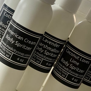 Dry Oil Body Spray Mist Custom Scented 4 oz. Vegan Body Oil. Pick your own scent. image 3