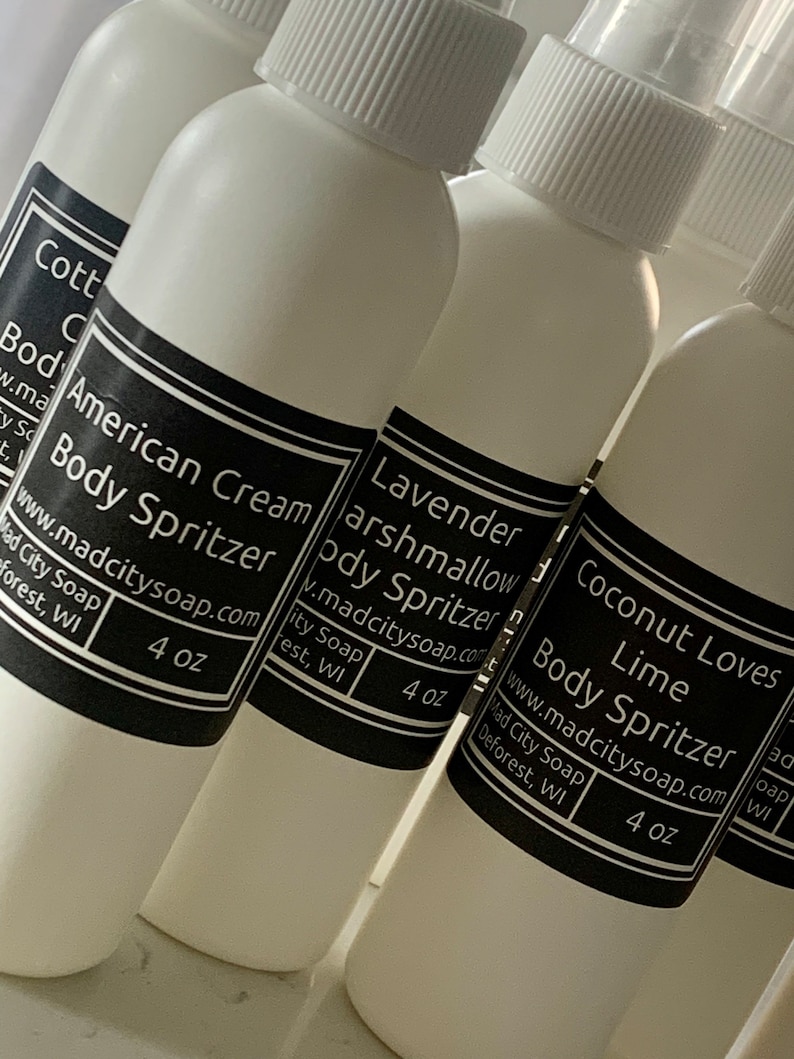 Dry Oil Body Spray Mist Custom Scented 4 oz. Vegan Body Oil. Pick your own scent. image 3