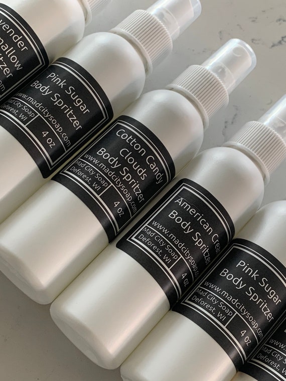 Dry Oil Body Spray Mist Custom Scented 4 oz. Vegan Body Oil. Pick your own scent.