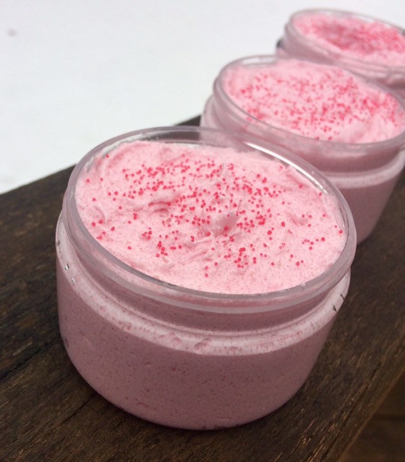 Firecracker Ice Pop Sugar Sugar Foaming Body Scrub 4 oz. Soap scrub. Blue Raspberry, Lemon, Cherry Sugar Scrub. Perfect for Summer image 4