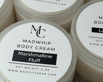 Marshmallow Fluff MadWhip Body Cream 4 oz. New, non-greasy body lotion