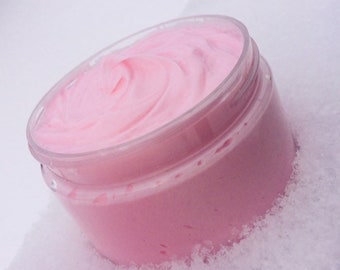 Cotton Candy Clouds Cream Soap 4oz. Whipped Soap. Fluffy Whipped Soap. Vegan Soap. Vanilla Berry Spun Sugar Shower Parfait