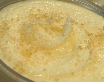 Honeysuckle Raindance Whipped Sugar Body Scrub 4 oz. Honeysuckle Vegan Moisturizing Sugar Scrub