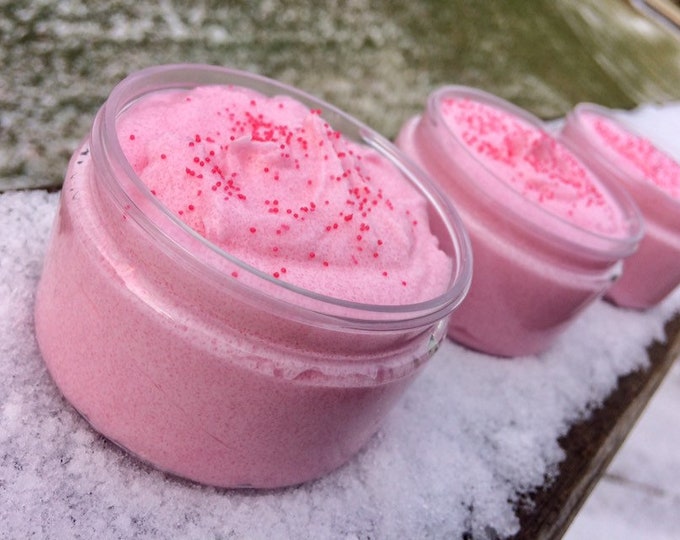 Cotton Candy Twist Sugar Scrub 4oz. Whipped Body Scrub. Vegan Sugar Scrub. Bestselling Scrub