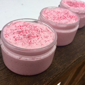 Firecracker Ice Pop Sugar Sugar Foaming Body Scrub 4 oz. Soap scrub. Blue Raspberry, Lemon, Cherry Sugar Scrub. Perfect for Summer image 2