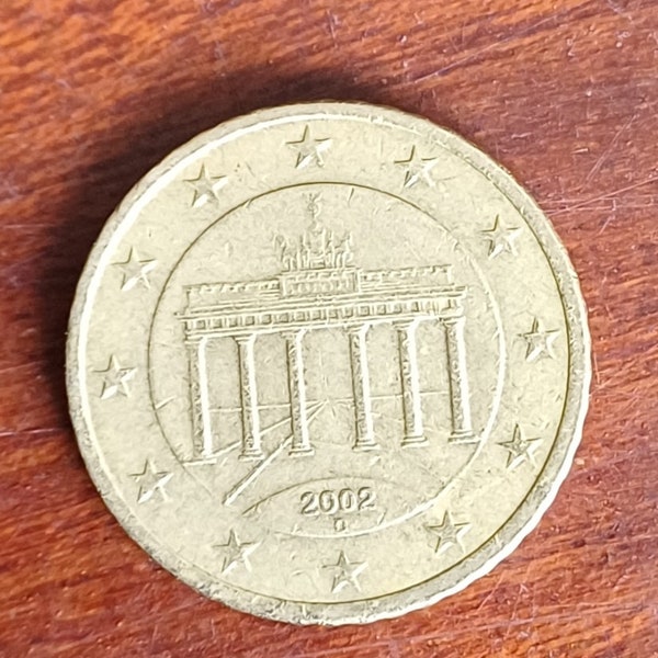 50 cent rare coin Germany 2002 D