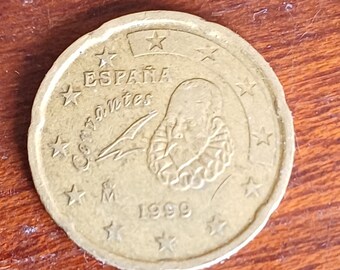 Moneda rara de 20 céntimos de euro España 1999