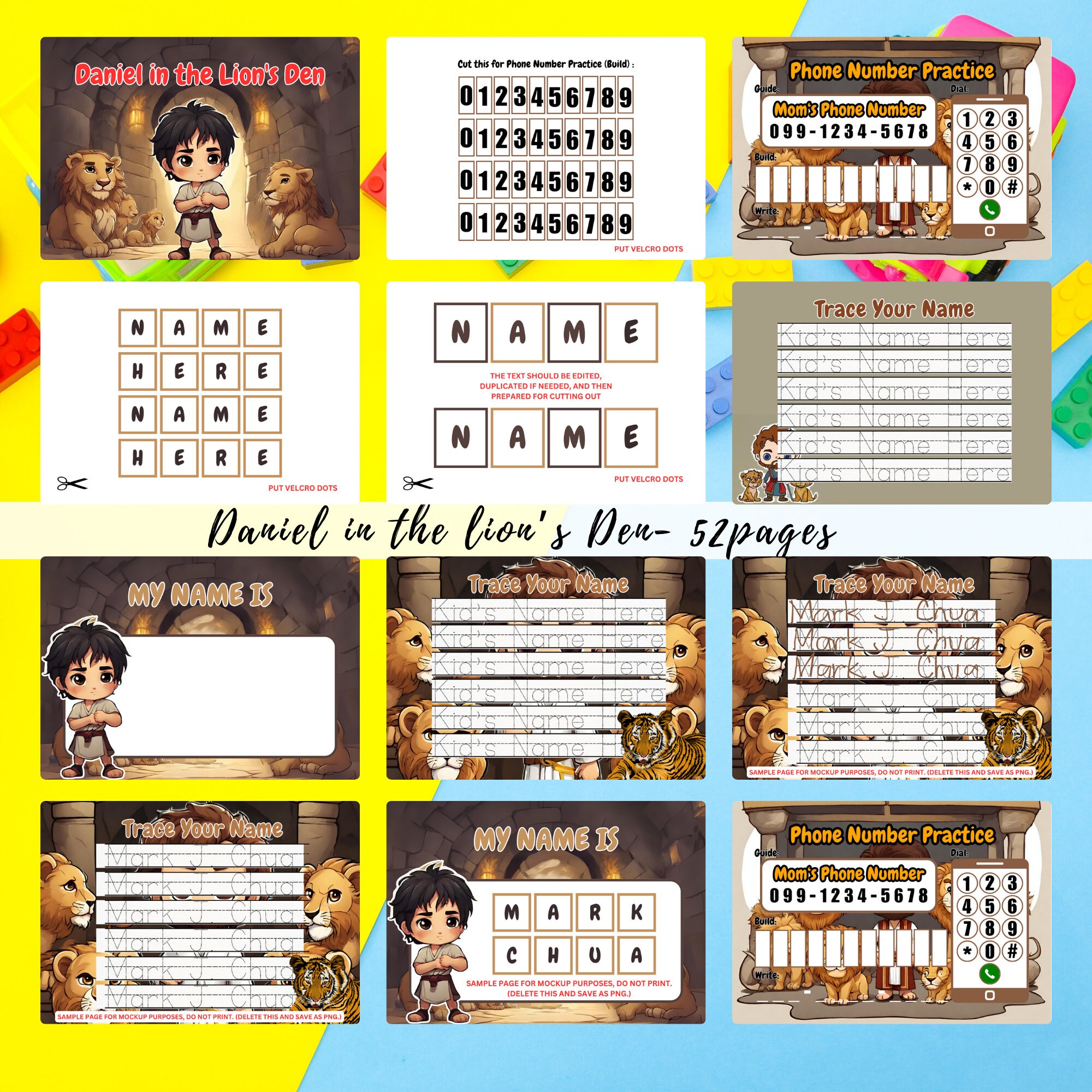 4 Busy Books Templates Toddler Printable Learning Book Educational Kids ...