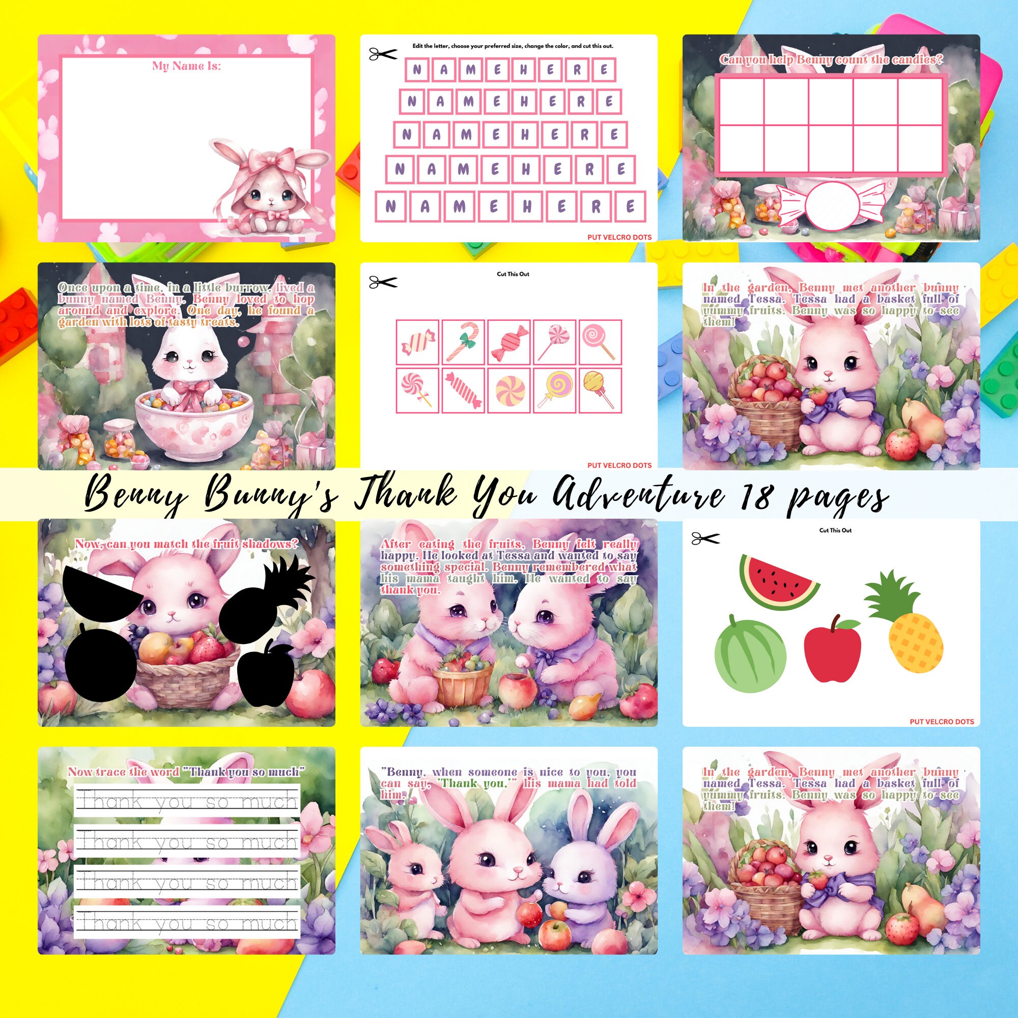 4 Busy Books Templates Toddler Printable Learning Book Educational Kids ...