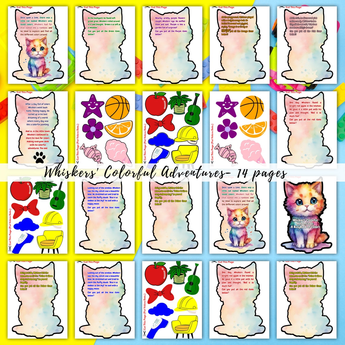 4 Busy Books Templates Toddler Printable Learning Book Educational Kids ...