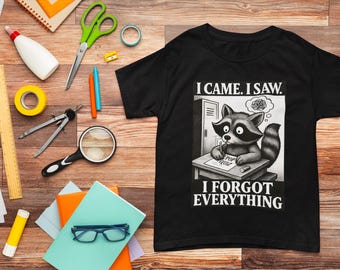 Funny Raccoon Kids T-Shirt, Kids Tee, Back to School Shirt, Classroom Humor, Toddler Humor Shirt