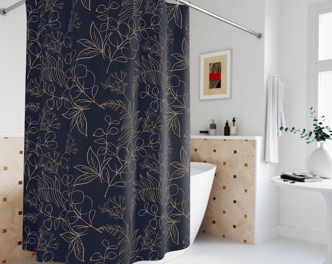 ヴィンテージ ウェーバリー ファブリック シャワーカーテン | 1960年代