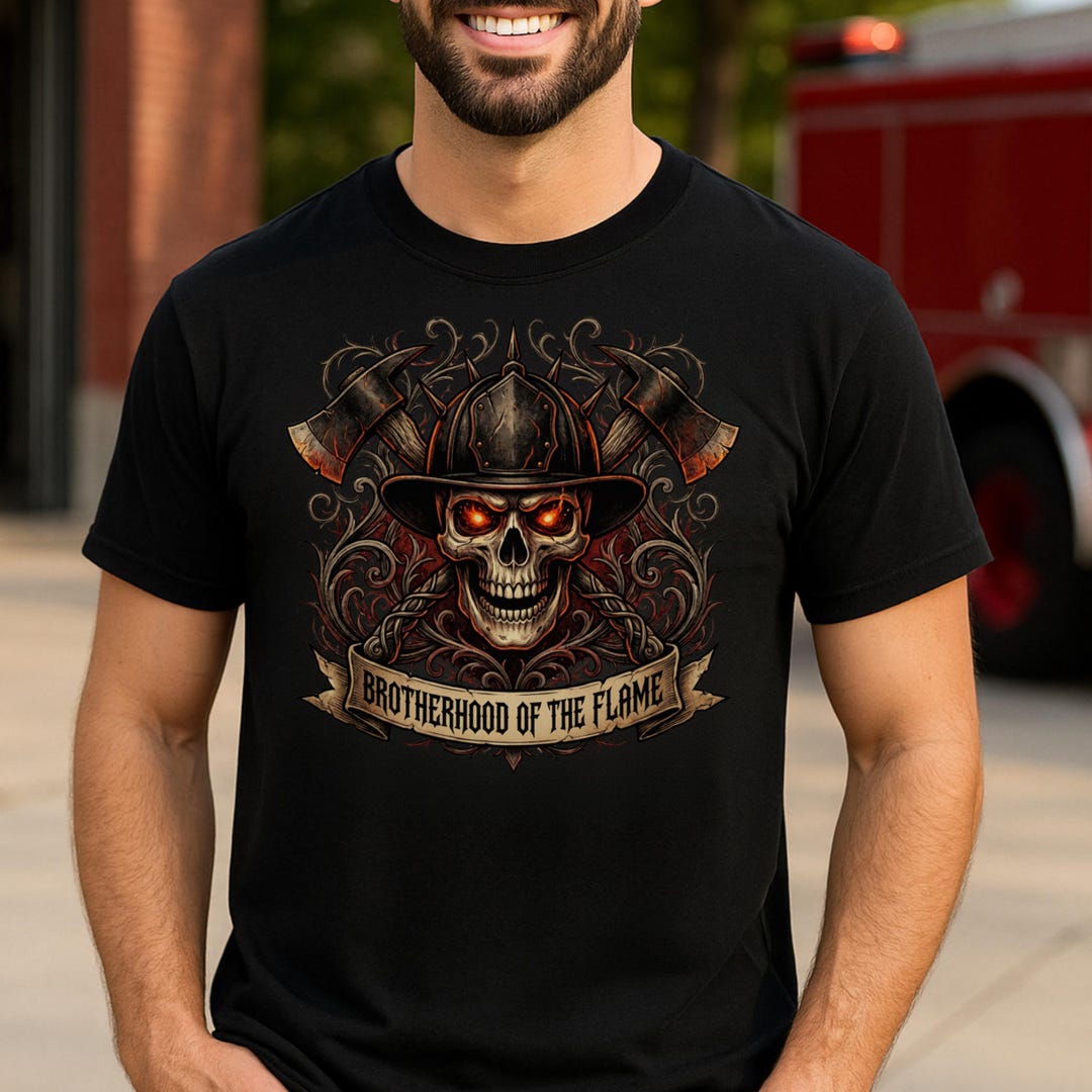 Brotherhood of the Flame Firefighter Shirt, Gifts for Firefighters ...
