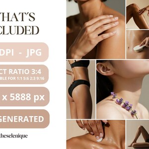 Luxury Skincare Stock Photos | Body & Wellness Photography (Digital Download 130 JPGs 300 DPI) image 4