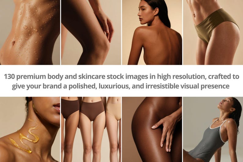 Luxury Skincare Stock Photos | Body & Wellness Photography (Digital Download 130 JPGs 300 DPI) image 3