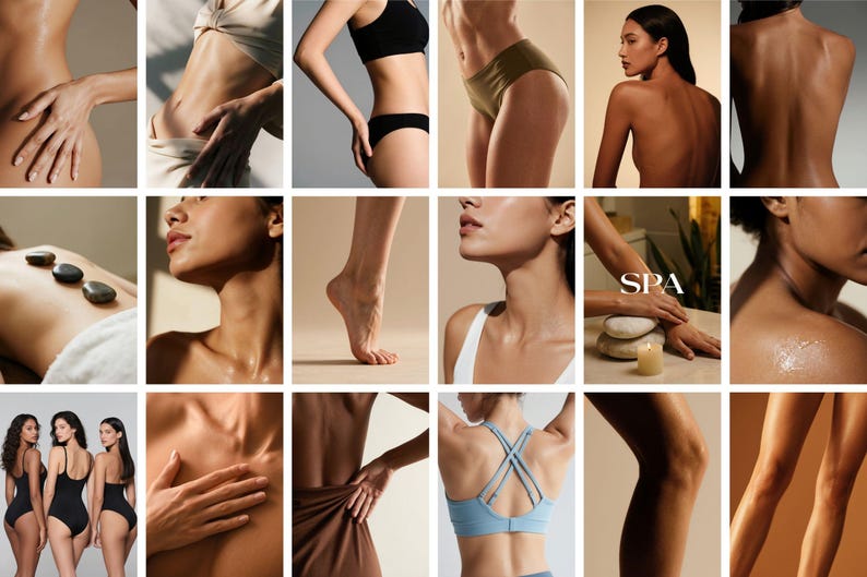 Luxury Skincare Stock Photos | Body & Wellness Photography (Digital Download 130 JPGs 300 DPI) image 7