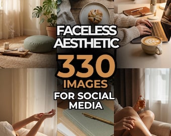 Faceless Aesthetic Stock Photos, Neutral Lifestyle Images, Cozy Minimalist Content Creator Bundle, Instagram Social Media Digital Download