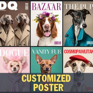 Individuelles Hunde Magazin Cover Poster - Personalisierte Wandkunst für Hundeliebhaber