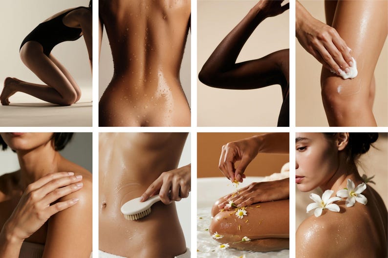Luxury Skincare Stock Photos | Body & Wellness Photography (Digital Download 130 JPGs 300 DPI) image 15