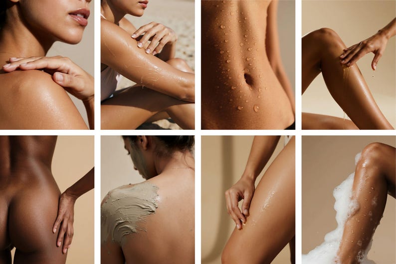 Luxury Skincare Stock Photos | Body & Wellness Photography (Digital Download 130 JPGs 300 DPI) image 13