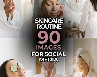 Spa & Skincare Stock Images – Clean Aesthetic, Self Care, Beauty Products