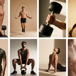 Männer Workout Stock Fotos Bundle | Gym Fitness PNG Bilder (Digitaler Download) Bild 15
