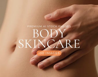 Luxury Body Skincare Stock Photos | Wellness Photography (Digital Download)