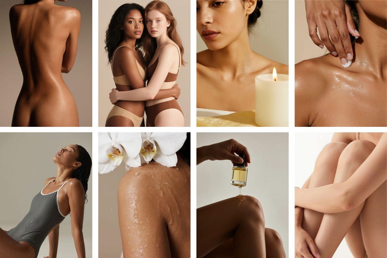 Luxury Skincare Stock Photos | Body & Wellness Photography (Digital Download 130 JPGs 300 DPI) image 11