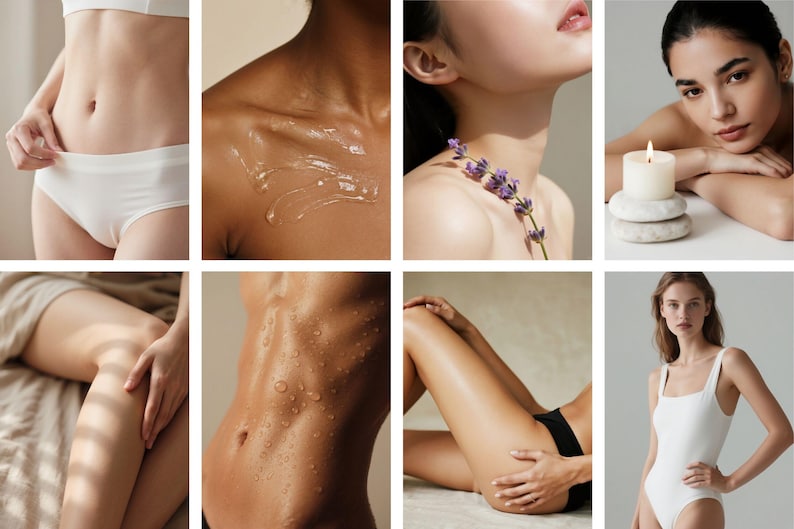 Luxury Skincare Stock Photos | Body & Wellness Photography (Digital Download 130 JPGs 300 DPI) image 10