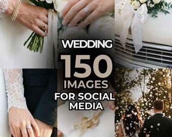 Wedding Stock Photos Bundle | 150 High Resolution Images | Digital Download | Bridal Photography Pack | Commercial Use