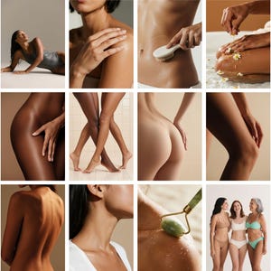 Luxury Skincare Stock Photos | Body & Wellness Photography (Digital Download 130 JPGs 300 DPI) image 5