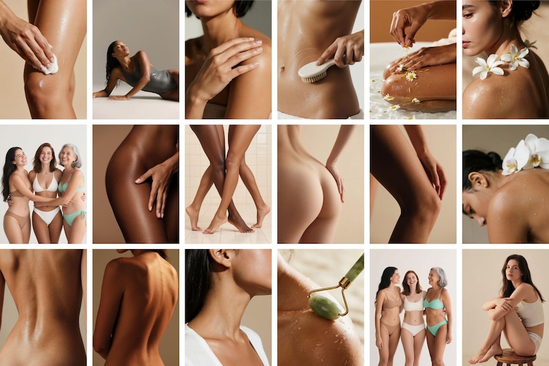 Luxury Skincare Stock Photos | Body & Wellness Photography (Digital Download 130 JPGs 300 DPI) image 5