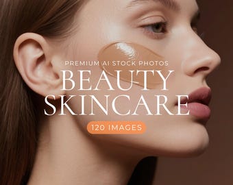 120 Beauty Skincare Stock Photos, Luxury Editorial Images (Digital Download)