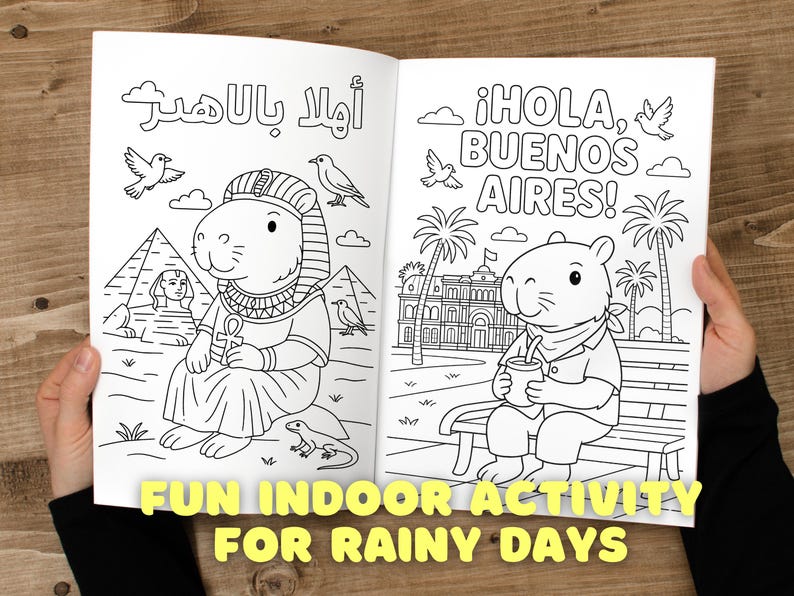 Cute Capybara Coloring Pages | World Travel Adventure | Printable ...