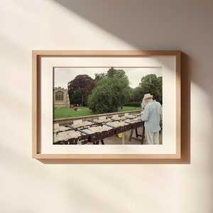 Reisfotografie, Hitchin, Hertfordshire, marktkraam, filmfotografie, 35 mm, Engelse zomer, digitale download, afdrukbare kunst